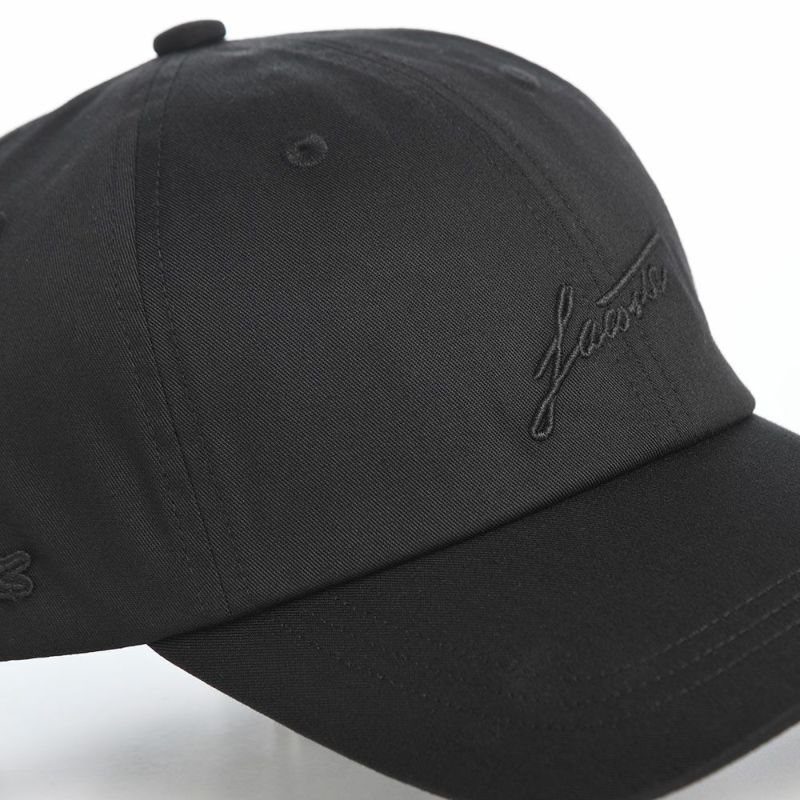 ラコステのキャップ TONE ON TONE EMB CAP（トーンオントーン エンブロイダリー キャップ） L7152 ブラック