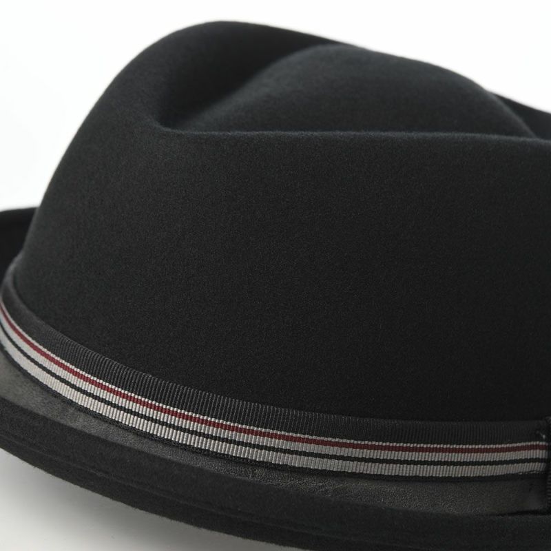 ゴットマンのフェルトハット Leather Ribbon Wool Hat（レザーリボン ウールハット） G12375 ブラック