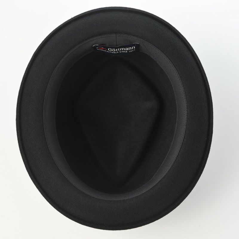 ゴットマンのフェルトハット Leather Ribbon Wool Hat（レザーリボン ウールハット） G12375 ブラック