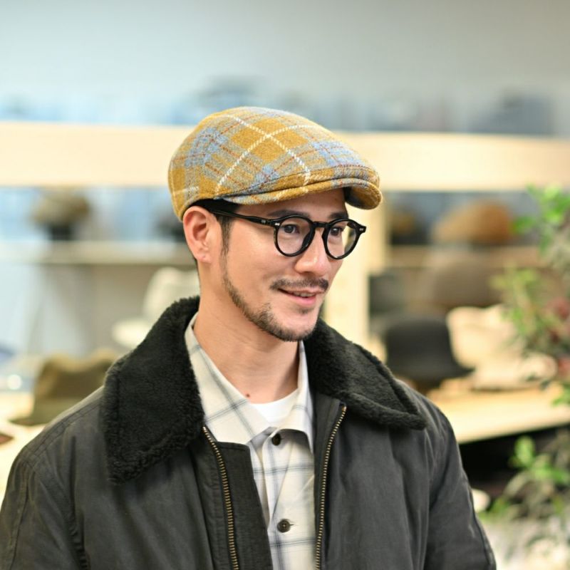 ゴットマンのハンチング Haywood Harris Tweed（ヘイウッド ハリスツイード） G2862690 イエロー
