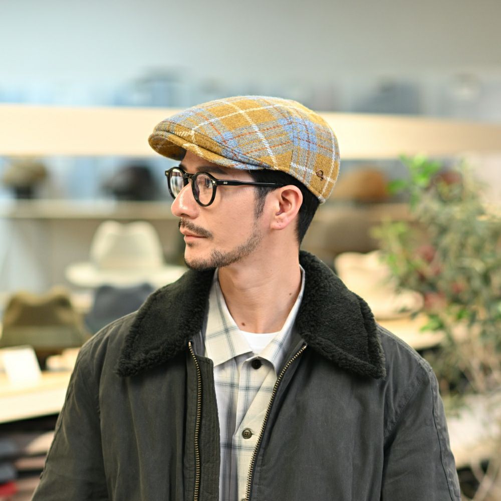ゴットマンのハンチング Haywood Harris Tweed（ヘイウッド ハリスツイード） G2862690 イエロー