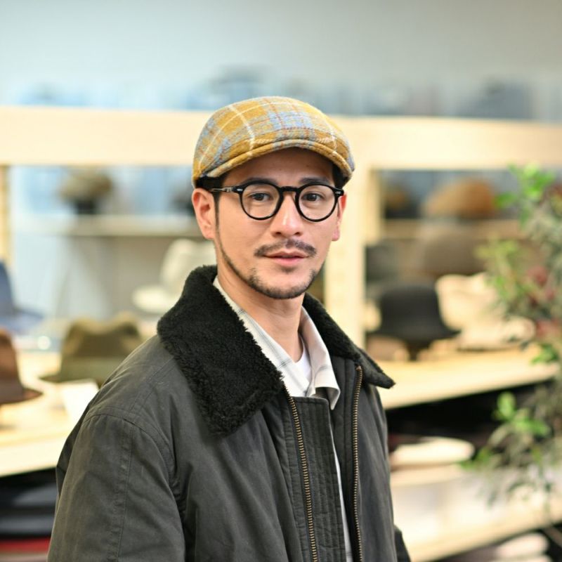 ゴットマンのハンチング Haywood Harris Tweed（ヘイウッド ハリスツイード） G2862690 イエロー