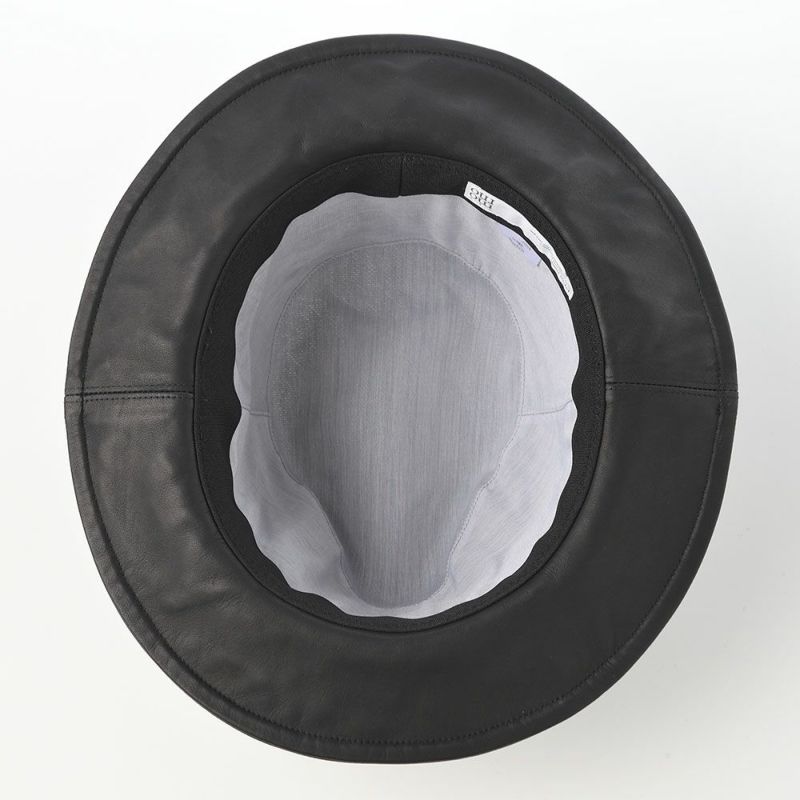 モーノのソフトハット Long brim paper cloth ＆ leather mannish（ロングブリムペーパークロス＆レザーマニッシュ） ブラック