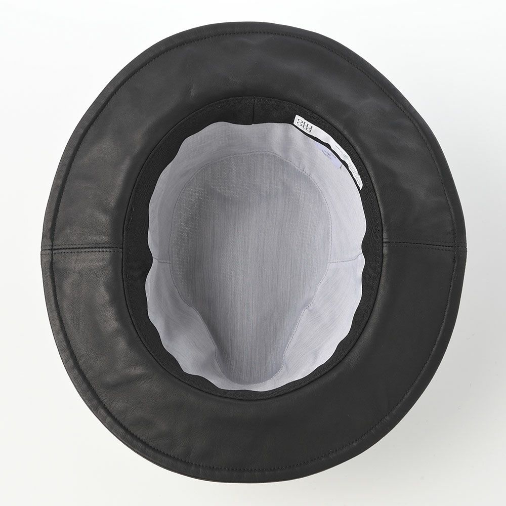 モーノのソフトハット Long brim paper cloth ＆ leather mannish（ロングブリムペーパークロス＆レザーマニッシュ） ブラック