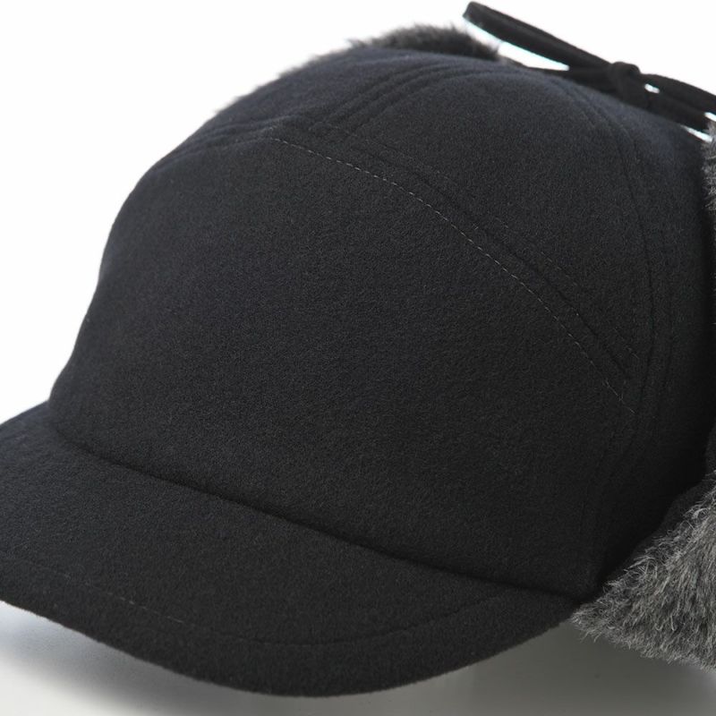 モーノのキャップ Ear flap cap（イヤーフラップキャップ） ブラック