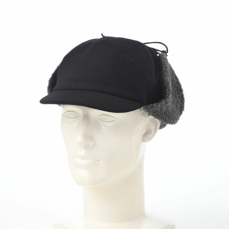 モーノのキャップ Ear flap cap（イヤーフラップキャップ） ブラック