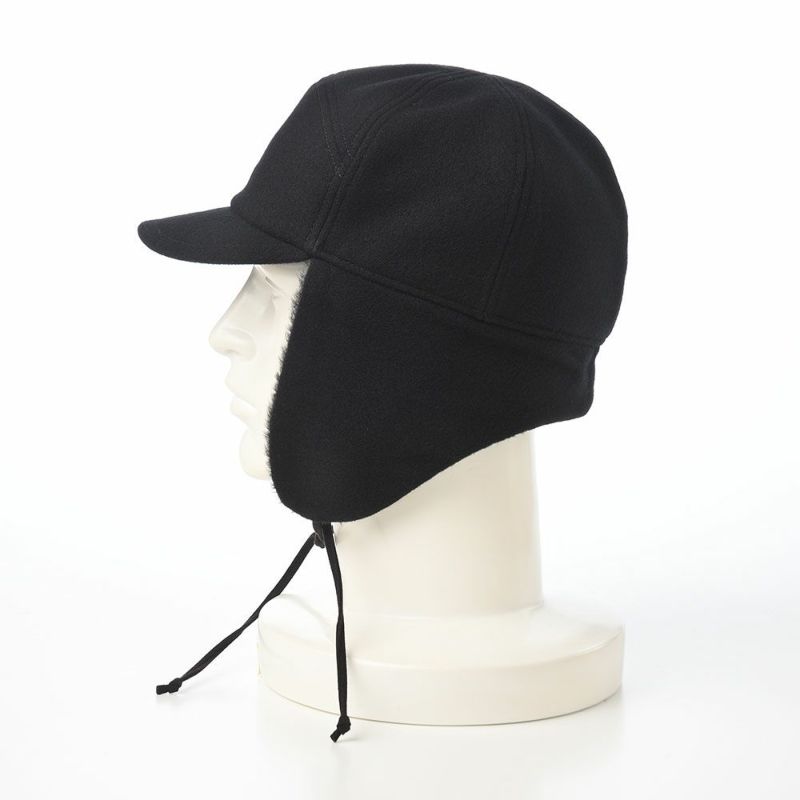 モーノのキャップ Ear flap cap（イヤーフラップキャップ） ブラック