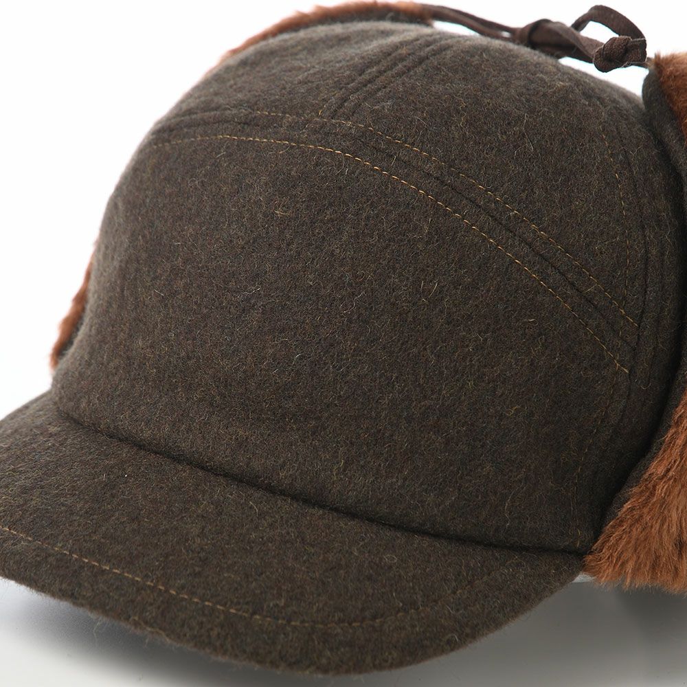 モーノのキャップ Ear flap cap（イヤーフラップキャップ） カーキ