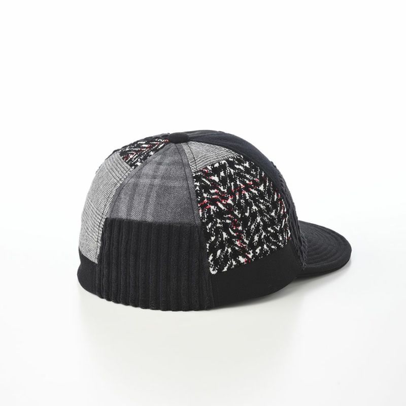 モーノのキャップ Patchwork short brim cap（パッチワークショートブリムキャップ） ブラック