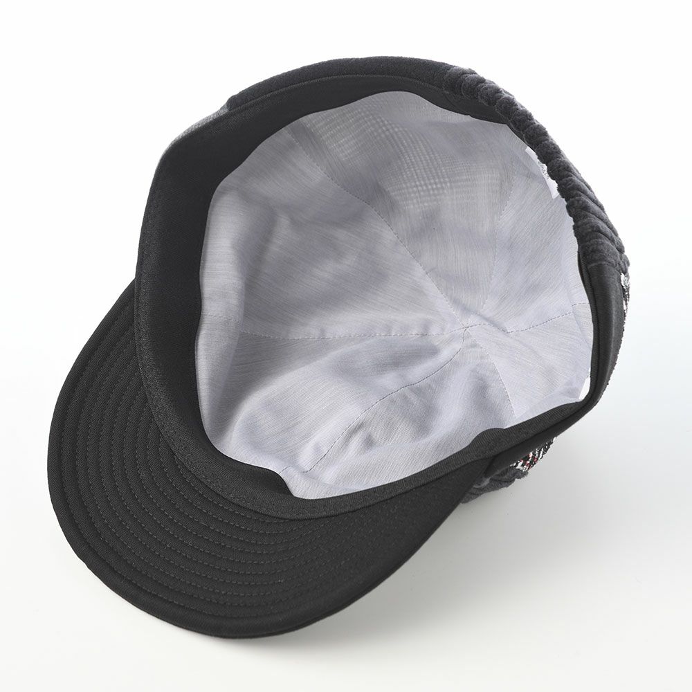モーノのキャップ Patchwork short brim cap（パッチワークショートブリムキャップ） ブラック