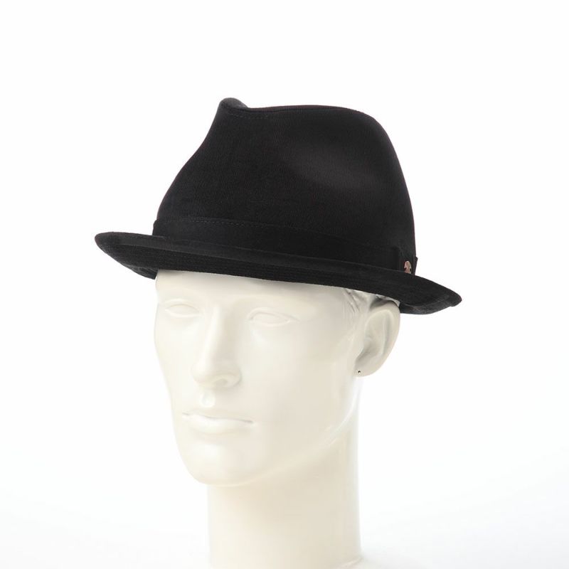 モーノのソフトハット Corduroy & Leather hat（コーデュロイ＆レザーハット） ブラック