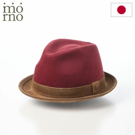 モーノのソフトハット Corduroy & Leather hat（コーデュロイ＆レザーハット） ボルドー