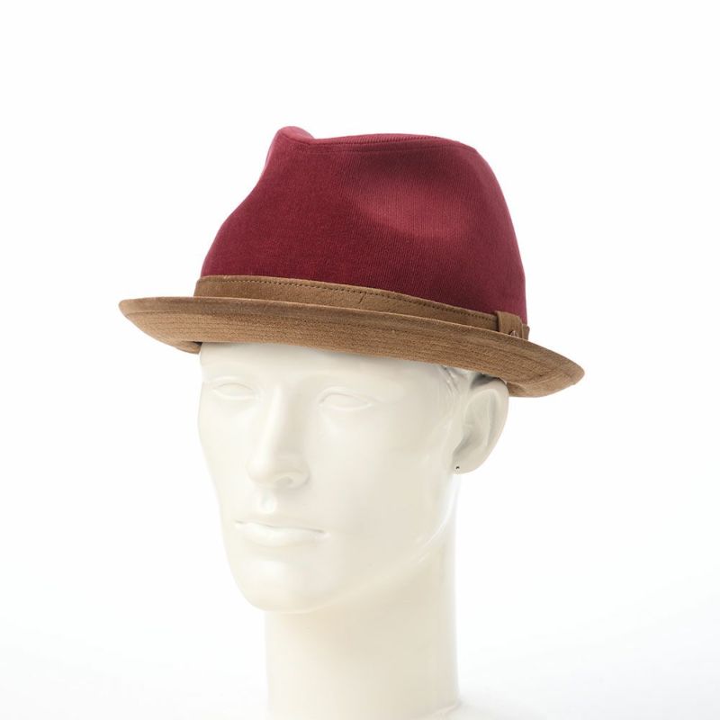 モーノのソフトハット Corduroy & Leather hat（コーデュロイ＆レザーハット） ボルドー