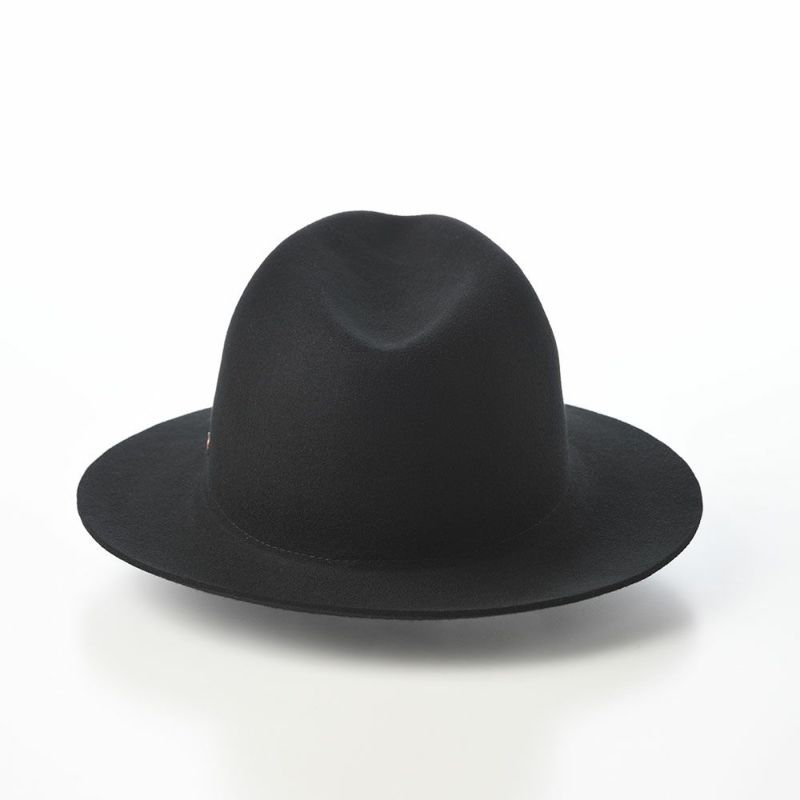 モーノのフェルトハット Crushable wool hat（クラッシャブル ウールハット） ブラック