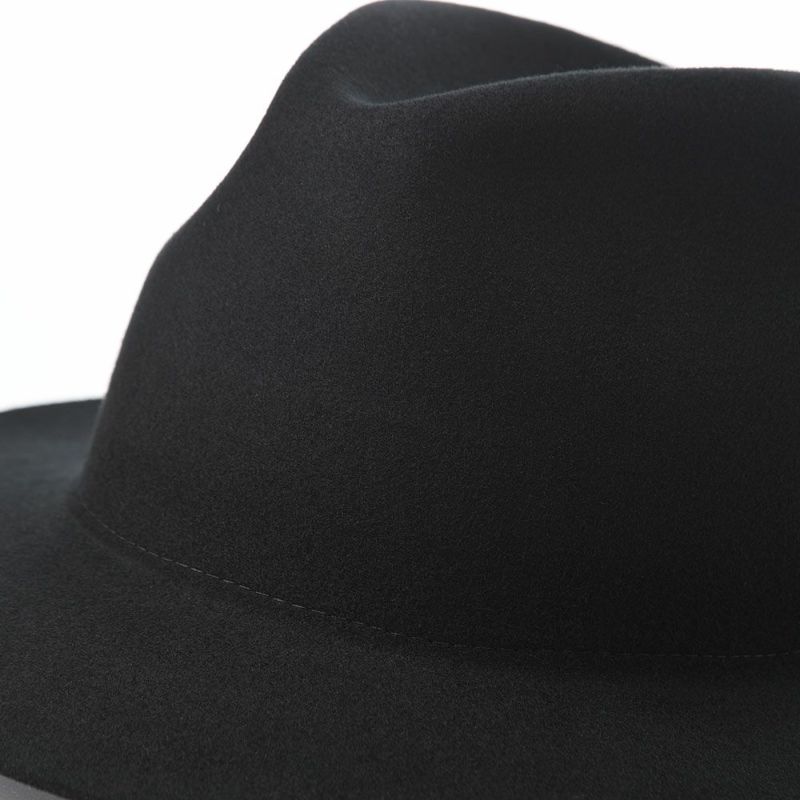 モーノのフェルトハット Crushable wool hat（クラッシャブル ウールハット） ブラック