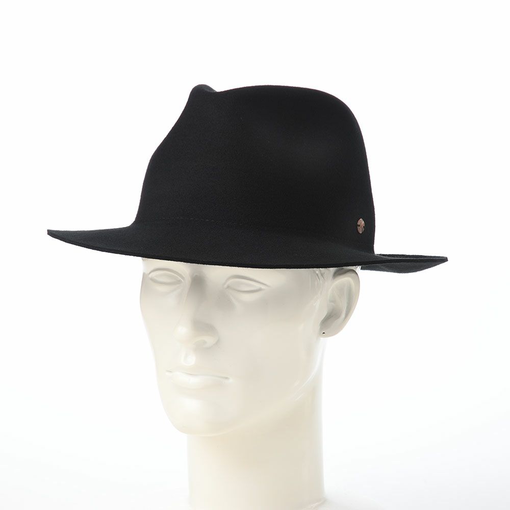 モーノのフェルトハット Crushable wool hat（クラッシャブル ウールハット） ブラック