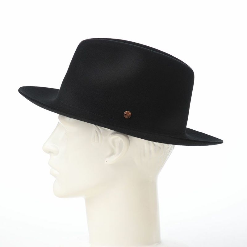 モーノのフェルトハット Crushable wool hat（クラッシャブル ウールハット） ブラック
