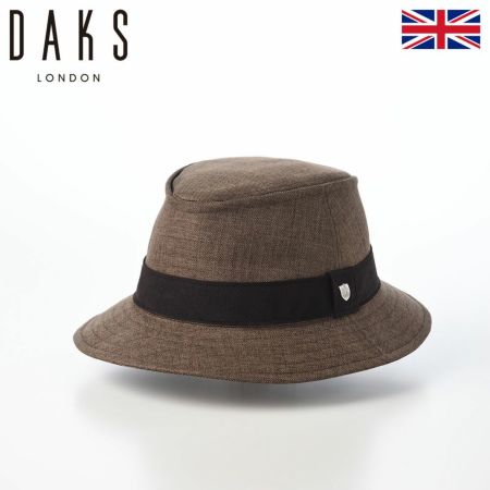 ダックスのソフトハット Manish Foldable Wash Sharkskin（マニッシュ フォルダブルウォッシュ シャークスキン） D2031 ブラウン