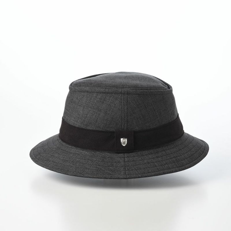 ダックスのソフトハット Manish Foldable Wash Sharkskin（マニッシュ フォルダブルウォッシュ シャークスキン） D2031 チャコール