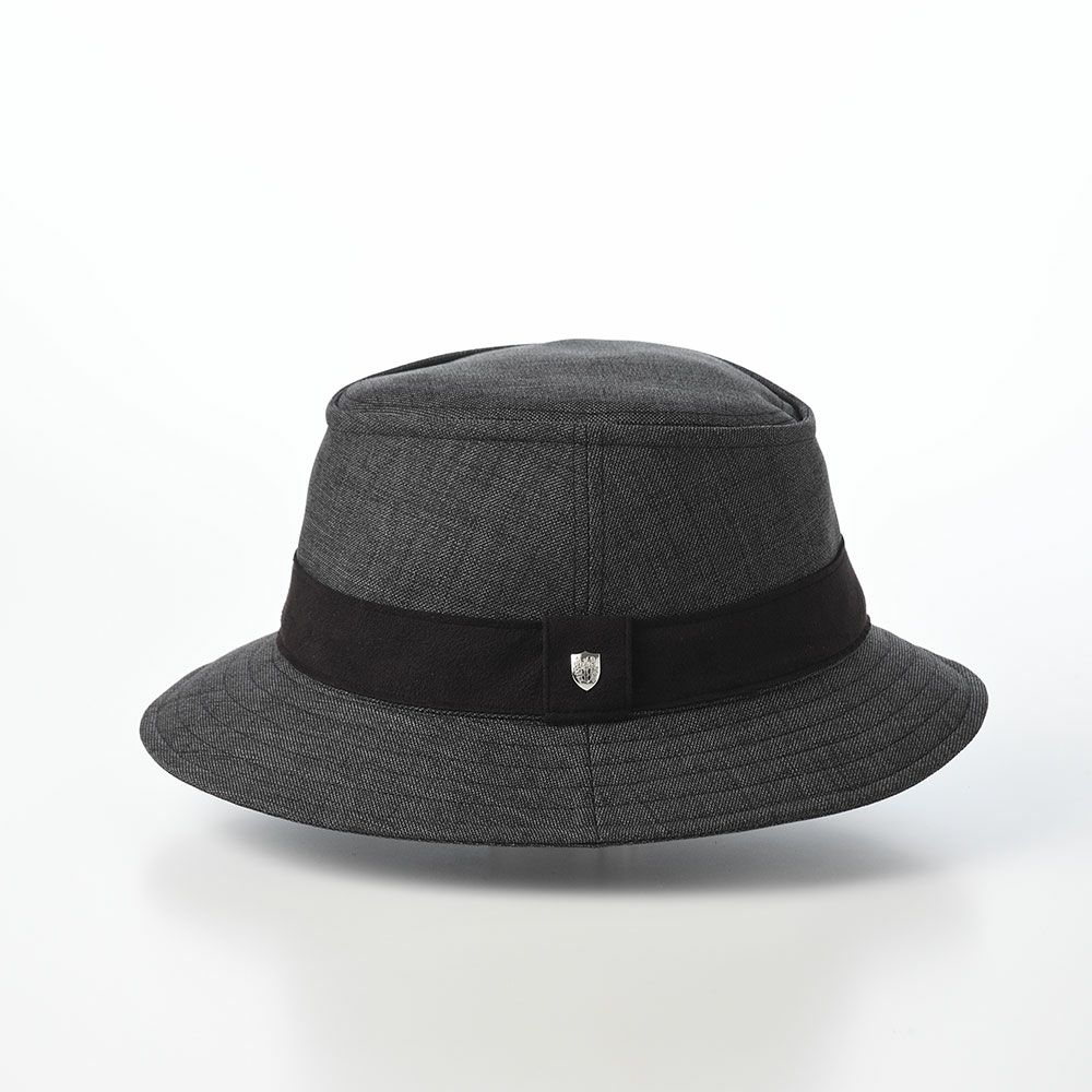 ダックスのソフトハット Manish Foldable Wash Sharkskin（マニッシュ フォルダブルウォッシュ シャークスキン） D2031 チャコール