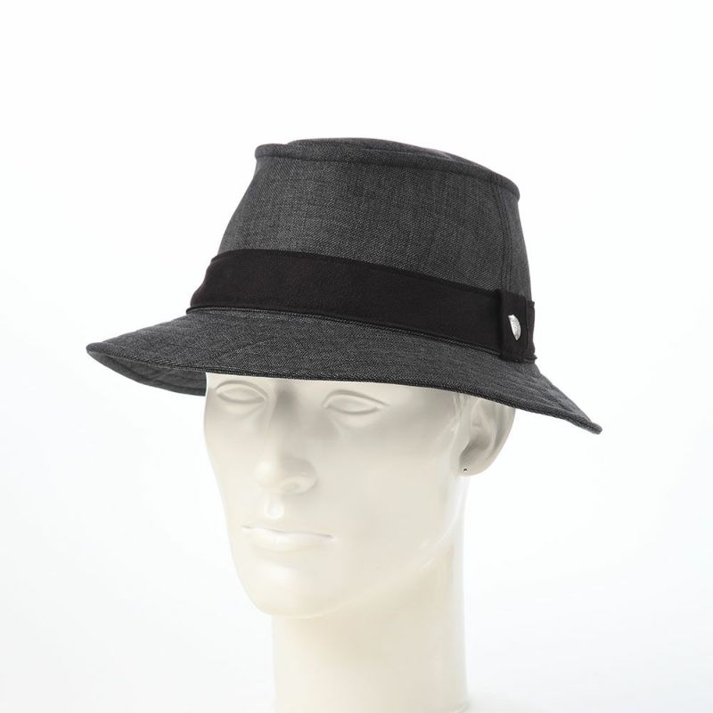 ダックスのソフトハット Manish Foldable Wash Sharkskin（マニッシュ フォルダブルウォッシュ シャークスキン） D2031 チャコール