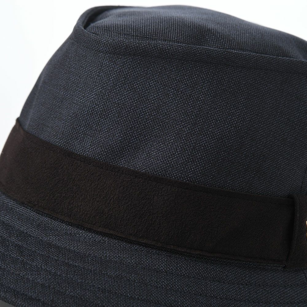 ダックスのソフトハット Manish Foldable Wash Sharkskin（マニッシュ フォルダブルウォッシュ シャークスキン） D2031 ネイビー