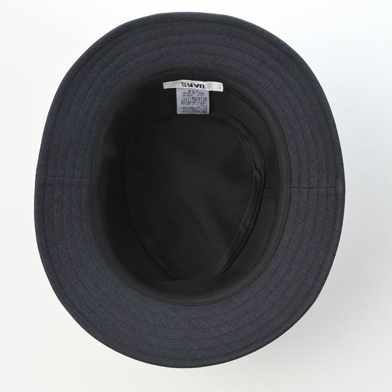 ダックスのソフトハット Manish Foldable Wash Sharkskin（マニッシュ フォルダブルウォッシュ シャークスキン） D2031 ネイビー