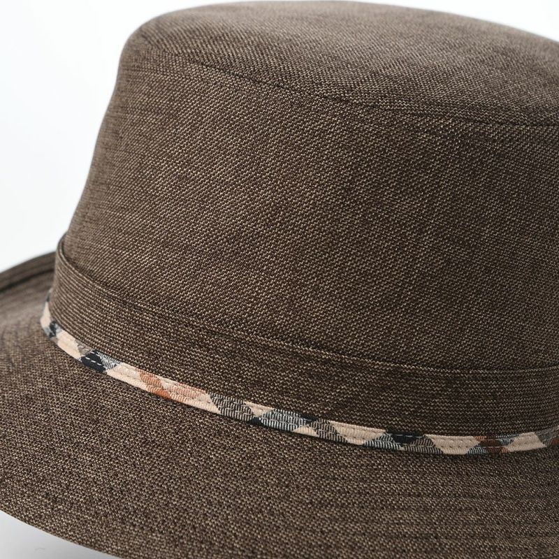 ダックスのソフトハット Alpen Foldable Wash Sharkskin（アルペン フォルダブルウォッシュ シャークスキン） D2033 ブラウン