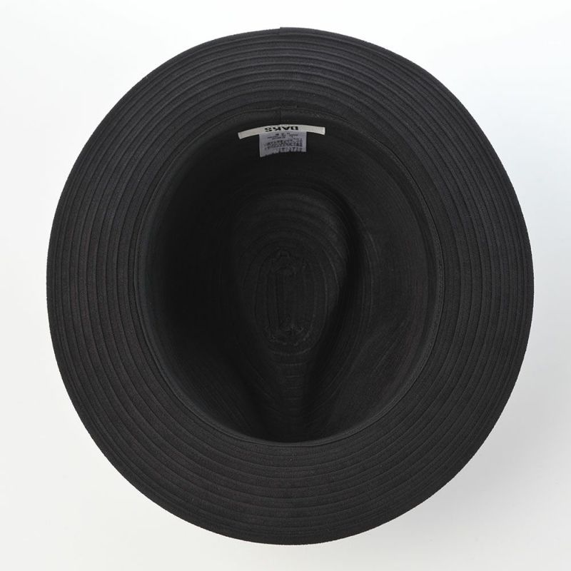ダックスのソフトハット Manish Foldable Wash Suede（マニッシュ フォルダブルウォッシュ スエード） D2034 ブラック