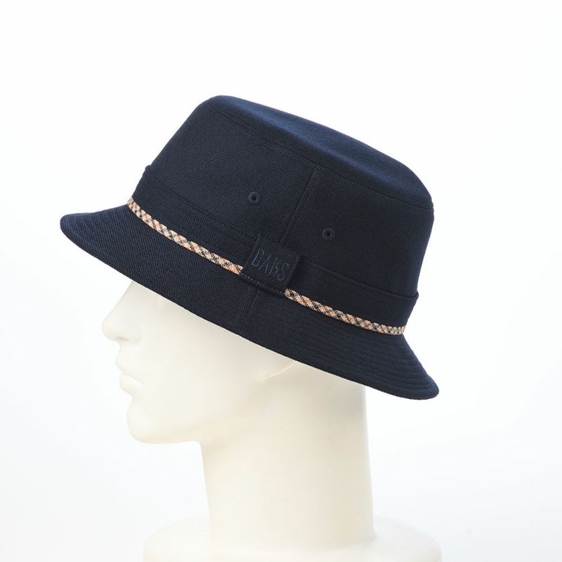 ダックスのソフトハット Safari Foldable Wash Woolly（サファリ フォルダブルウォッシュ ウーリー） D2036 ネイビー