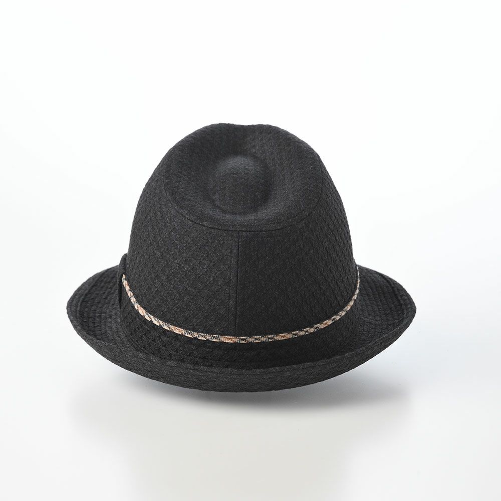 ダックスのソフトハット New Lescaut Houndstooth Jacquard（ニューレスコー ハウンドトゥース ジャガード） D2038 チャコール