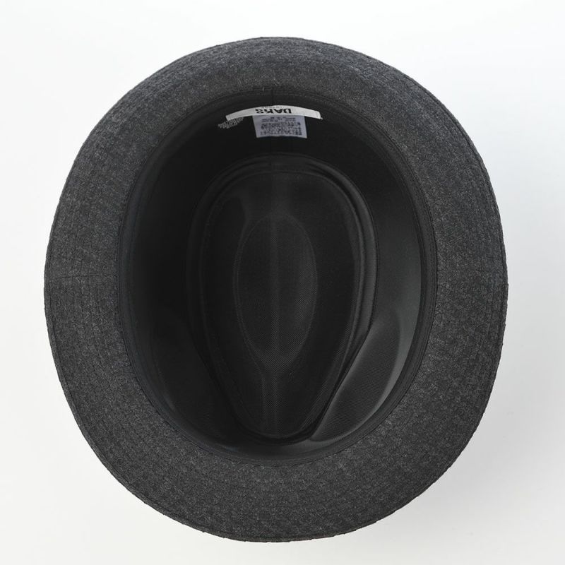 ダックスのソフトハット New Lescaut Houndstooth Jacquard（ニューレスコー ハウンドトゥース ジャガード） D2038 チャコール