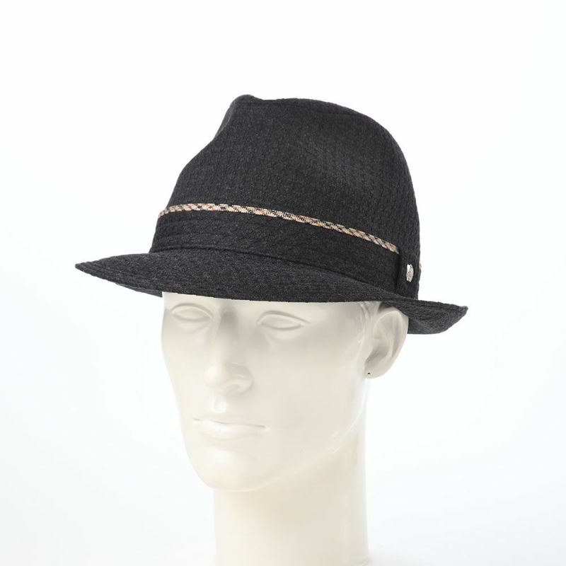 ダックスのソフトハット New Lescaut Houndstooth Jacquard（ニューレスコー ハウンドトゥース ジャガード） D2038 チャコール