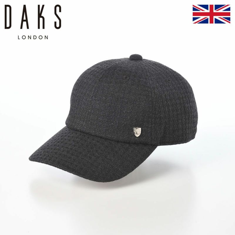 ダックスのキャップ Cap Houndstooth Jacquard（キャップ ハウンドトゥース ジャガード） D2039 チャコール