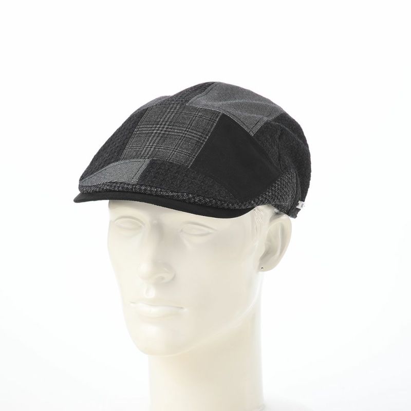 ダックスのハンチング Hunting Similar colors Patchwork（ハンチング シミラーカラー パッチワーク） D2041 ブラック