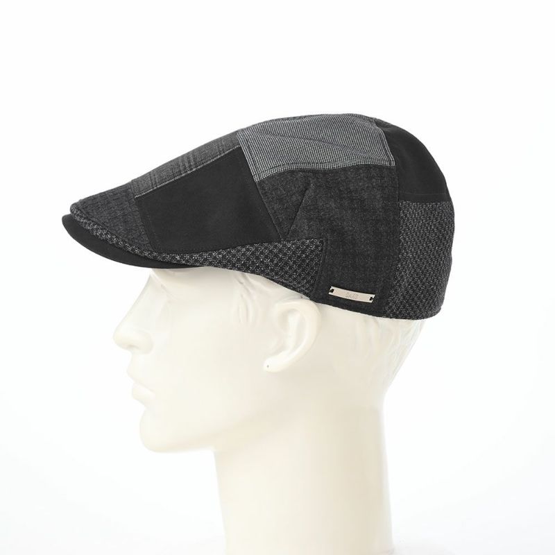 ダックスのハンチング Hunting Similar colors Patchwork（ハンチング シミラーカラー パッチワーク） D2041 ブラック