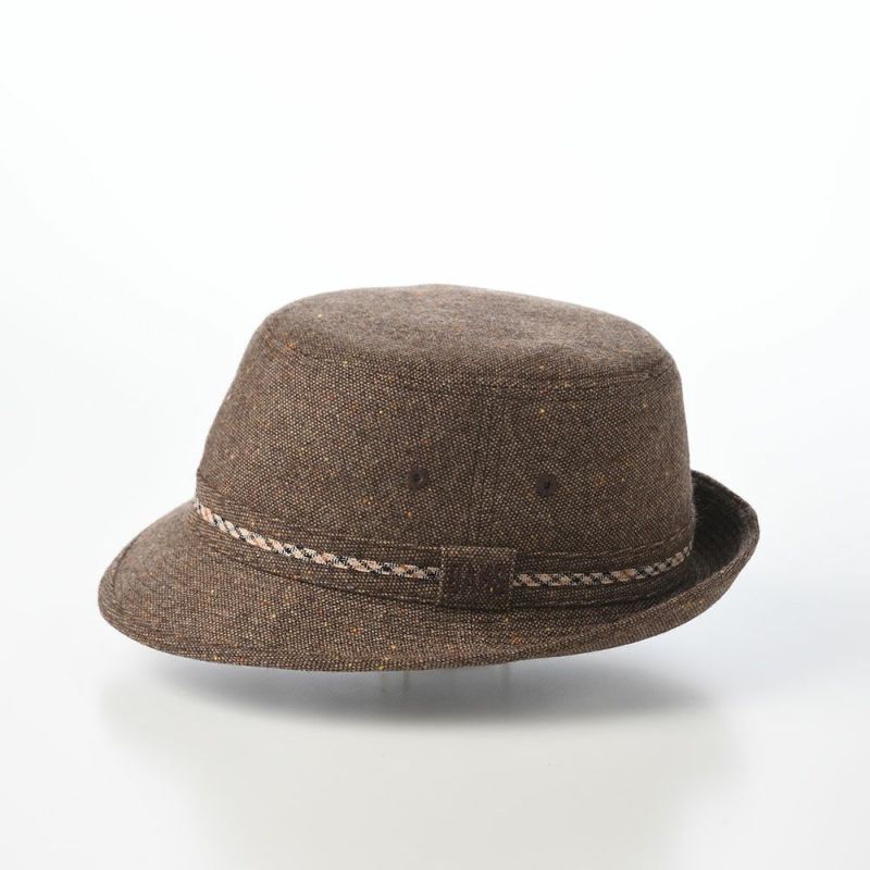ダックスのソフトハット Alpen Knep Tweed（アルペン ネップツイード） D2042 ブラウン