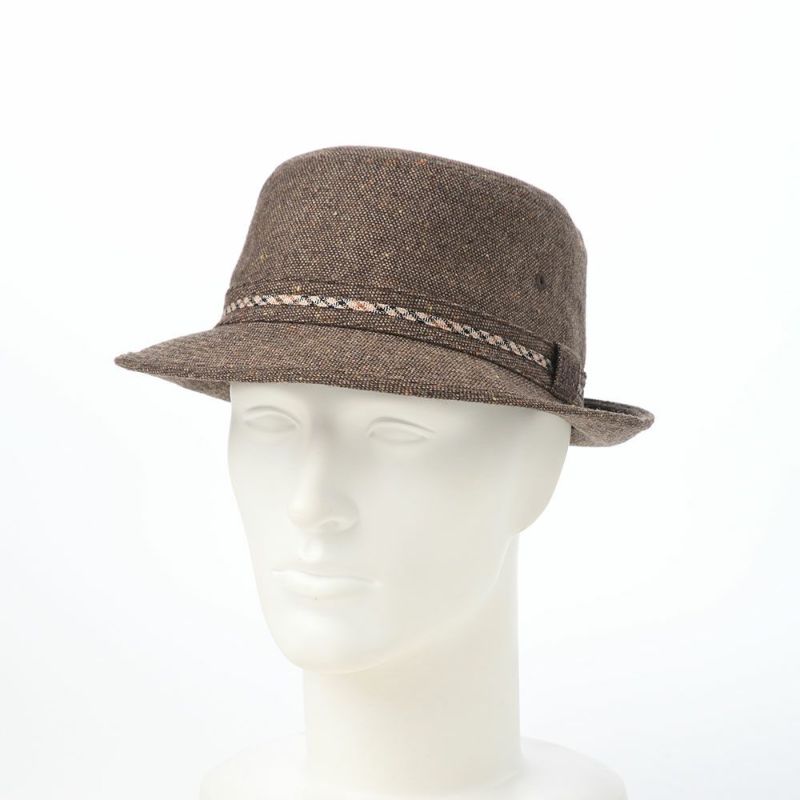 ダックスのソフトハット Alpen Knep Tweed（アルペン ネップツイード） D2042 ブラウン