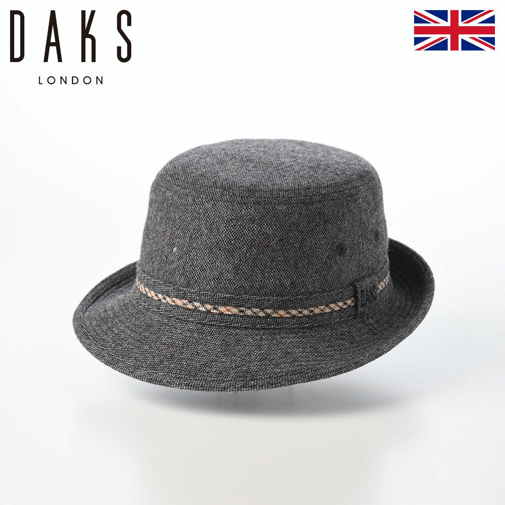 初期　アンダーカバー　ダークブラウン　チェック柄 フェドーラハット ダックス ソフトハット Safari Knep Tweed（サファリ ネップツイード