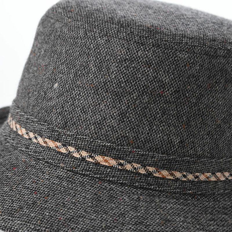 ダックスのソフトハット Alpen Knep Tweed（アルペン ネップツイード） D2042 チャコール