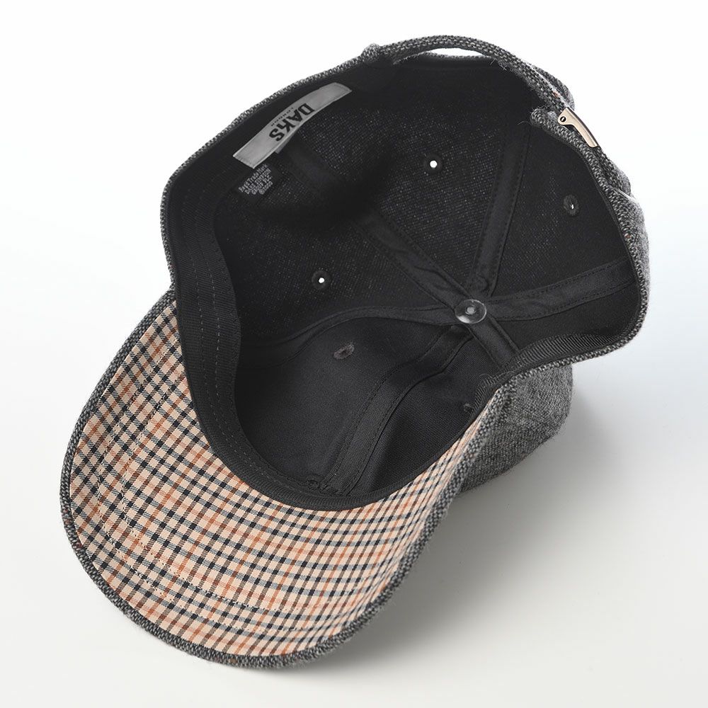 ダックスのキャップ Cap Knep Tweed（キャップ ネップツイード） D2043 チャコール