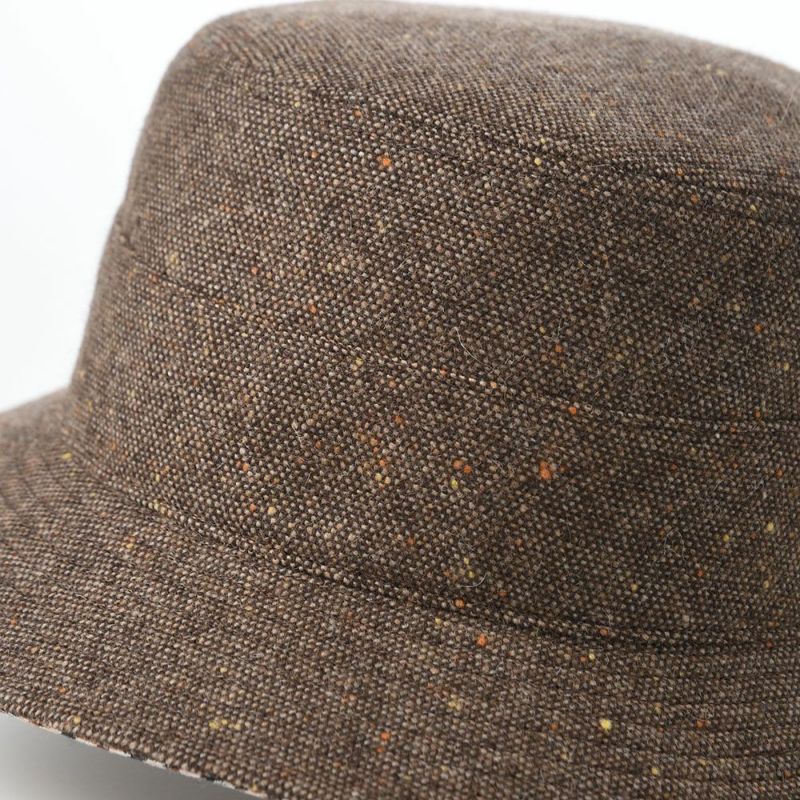 ダックスのソフトハット Safari Knep Tweed（サファリ ネップツイード） D2044 ブラウン