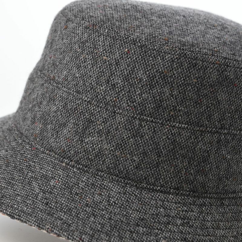 ダックスのソフトハット Safari Knep Tweed（サファリ ネップツイード） D2044 チャコール