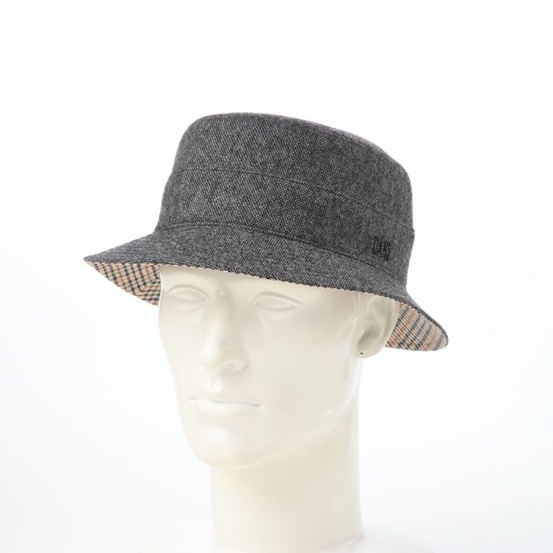 ダックスのソフトハット Safari Knep Tweed（サファリ ネップツイード） D2044 チャコール