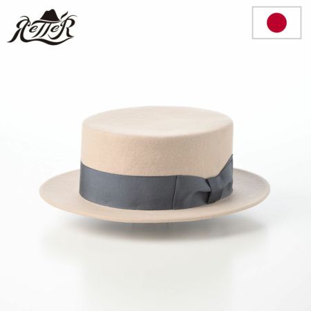 レッターのフェルトハット Felt KANKAN（フェルトカンカン） クリーム
