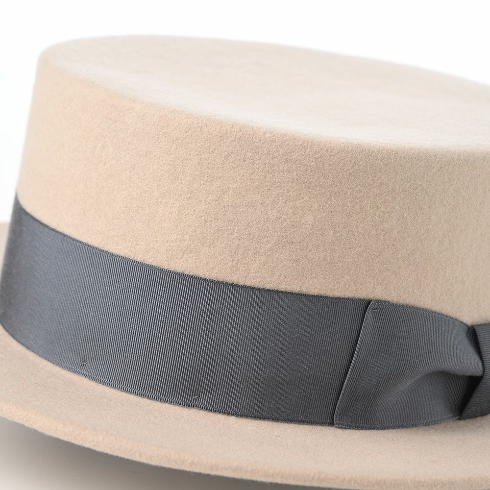 レッターのフェルトハット Felt KANKAN（フェルトカンカン） クリーム