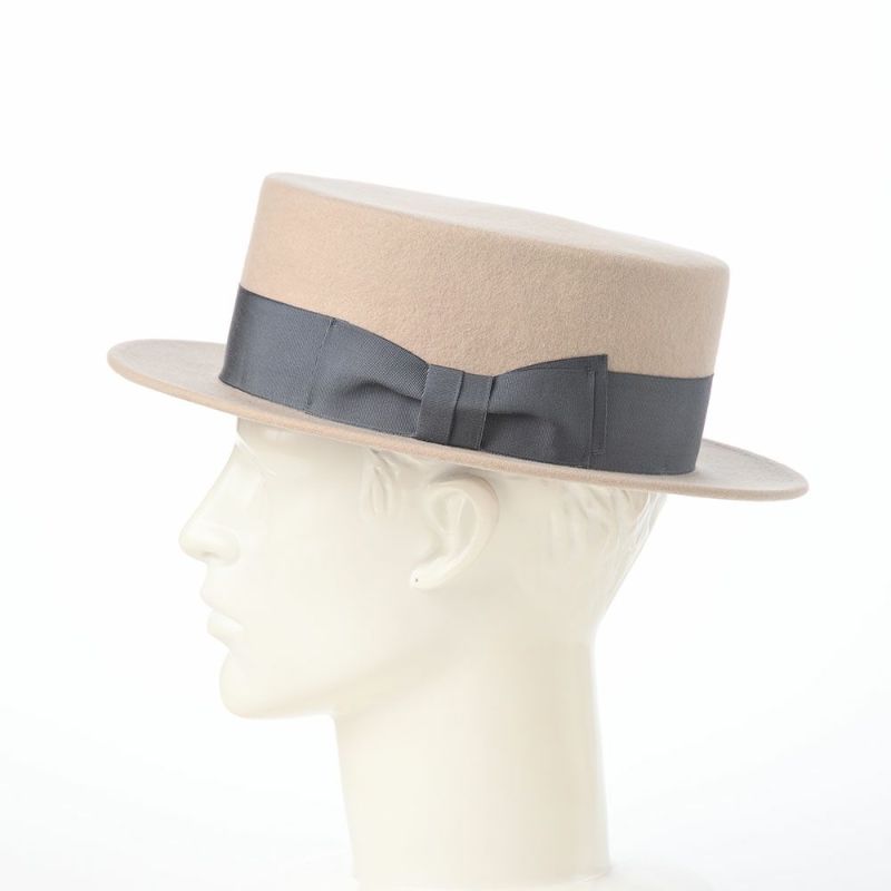 レッターのフェルトハット Felt KANKAN（フェルトカンカン） クリーム