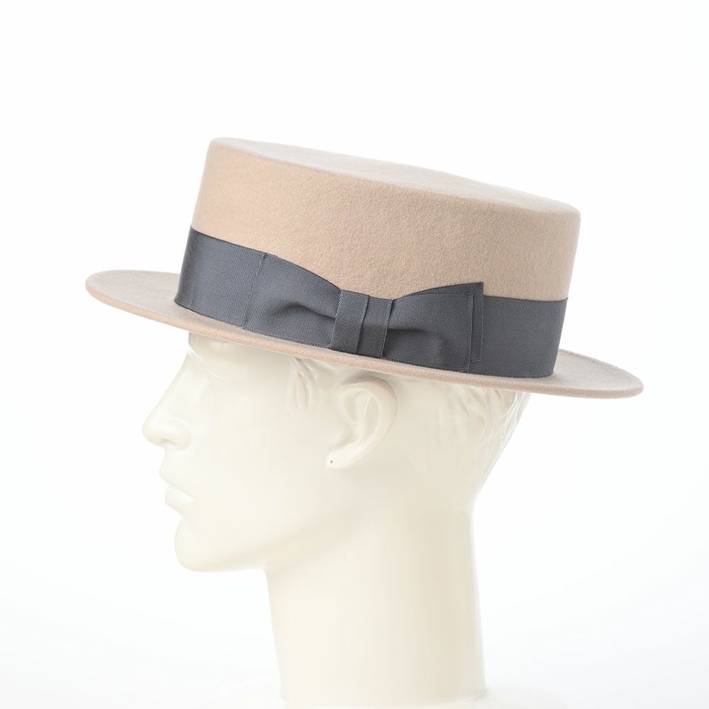 レッターのフェルトハット Felt KANKAN（フェルトカンカン） クリーム