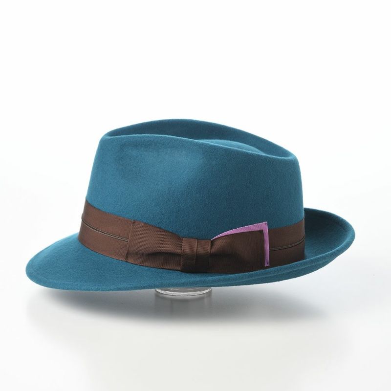 レッターのフェルトハット Wool Tumami（ウール ツマミ） ブルー