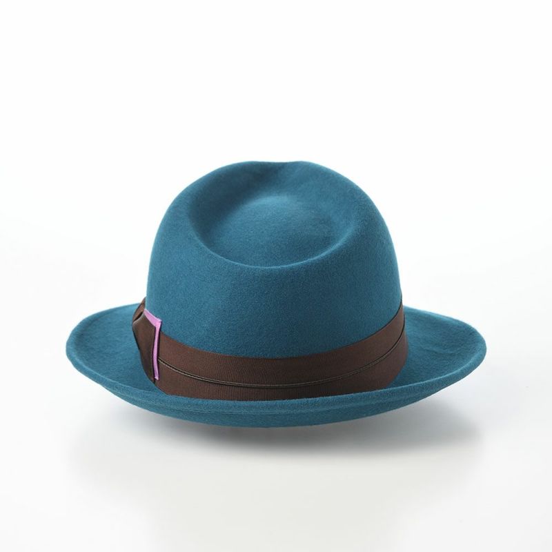 レッターのフェルトハット Wool Tumami（ウール ツマミ） ブルー